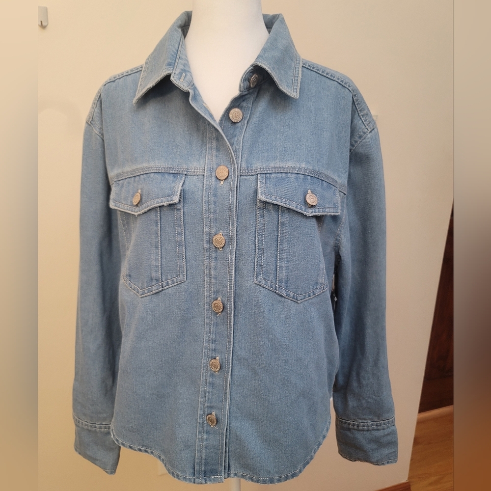 Frye Light Blue Denim Women's Jacket
